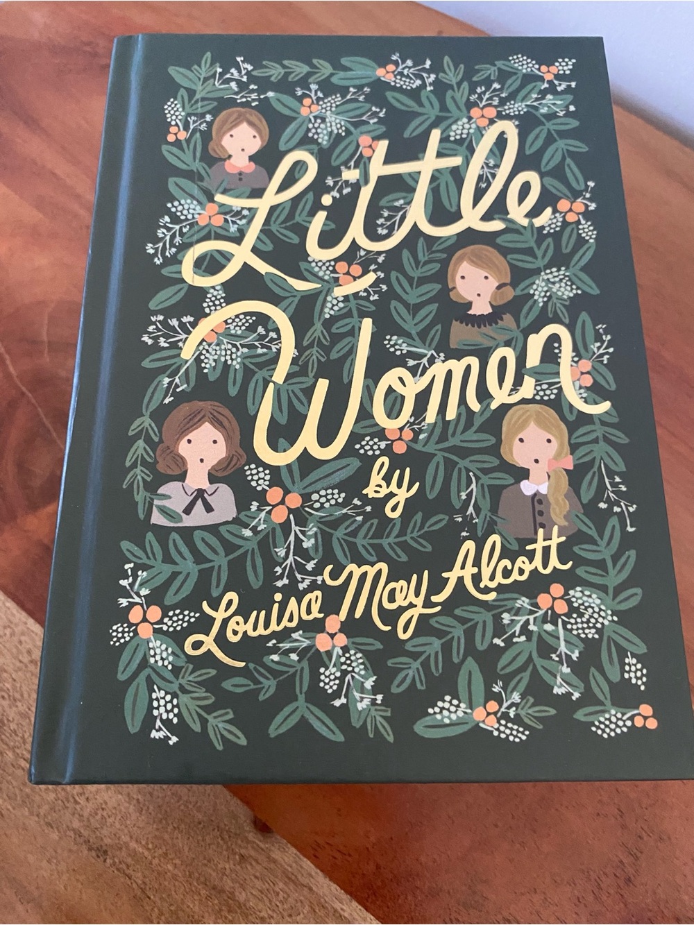 Little Women Hardcover by Louisa May Alcott - Floral Green Cover